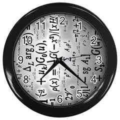 Science Formulas Wall Clock (black) by Sudhe