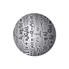 Science Formulas Rubber Coaster (round)  by Sudhe