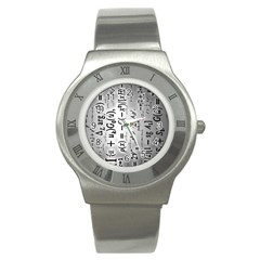 Science Formulas Stainless Steel Watch by Sudhe