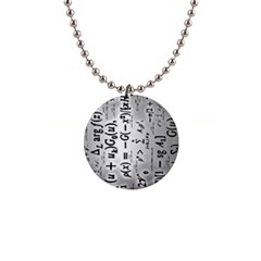 Science Formulas 1  Button Necklace by Sudhe