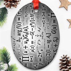 Science Formulas Oval Ornament (two Sides) by Sudhe