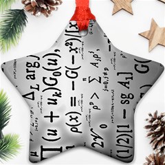 Science Formulas Star Ornament (two Sides) by Sudhe