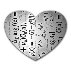 Science Formulas Heart Mousepads by Sudhe