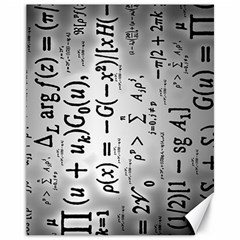 Science Formulas Canvas 11  X 14  by Sudhe