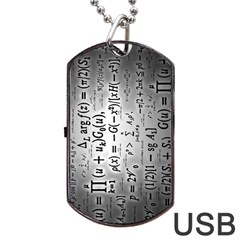 Science Formulas Dog Tag Usb Flash (two Sides) by Sudhe