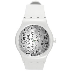 Science Formulas Round Plastic Sport Watch (m) by Sudhe