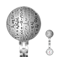 Science Formulas Stainless Steel Nurses Watch by Sudhe