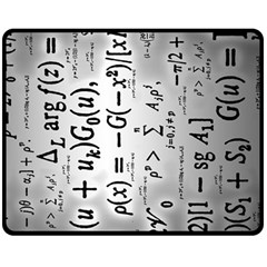 Science Formulas Double Sided Fleece Blanket (medium)  by Sudhe