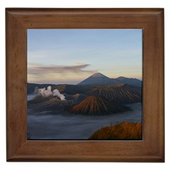 Sunrise Mount Bromo Tengger Semeru National Park  Indonesia Framed Tiles by Sudhe