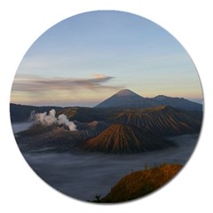 Sunrise Mount Bromo Tengger Semeru National Park  Indonesia Magnet 5  (round) by Sudhe