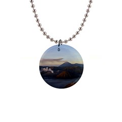 Sunrise Mount Bromo Tengger Semeru National Park  Indonesia 1  Button Necklace by Sudhe