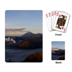 Sunrise Mount Bromo Tengger Semeru National Park  Indonesia Playing Cards Single Design by Sudhe