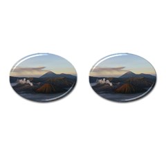 Sunrise Mount Bromo Tengger Semeru National Park  Indonesia Cufflinks (oval) by Sudhe