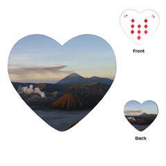 Sunrise Mount Bromo Tengger Semeru National Park  Indonesia Playing Cards (heart) by Sudhe