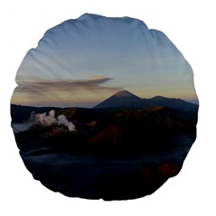 Sunrise Mount Bromo Tengger Semeru National Park  Indonesia Large 18  Premium Flano Round Cushions by Sudhe