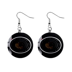 Vintage Camera Mini Button Earrings