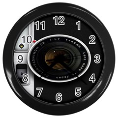 Vintage Camera Wall Clock (black) by Sudhe