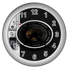 Vintage Camera Wall Clock (silver) by Sudhe