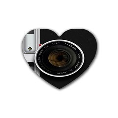 Vintage Camera Heart Coaster (4 Pack)  by Sudhe