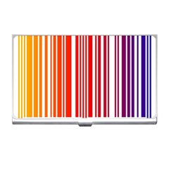 Colorful Gradient Barcode Business Card Holder by Sudhe