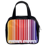 Colorful Gradient Barcode Classic Handbag (Two Sides) Front