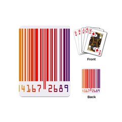 Colorful Gradient Barcode Playing Cards (mini) by Sudhe