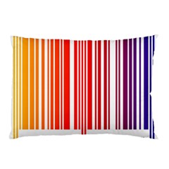 Colorful Gradient Barcode Pillow Case (two Sides) by Sudhe