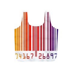 Colorful Gradient Barcode Full Print Recycle Bag (s) by Sudhe