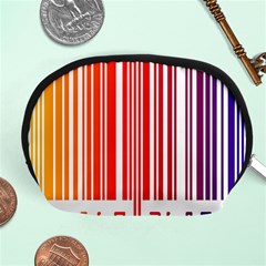 Colorful Gradient Barcode Accessory Pouch (medium) by Sudhe