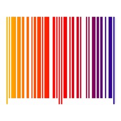 Colorful Gradient Barcode Double Sided Flano Blanket (large)  by Sudhe