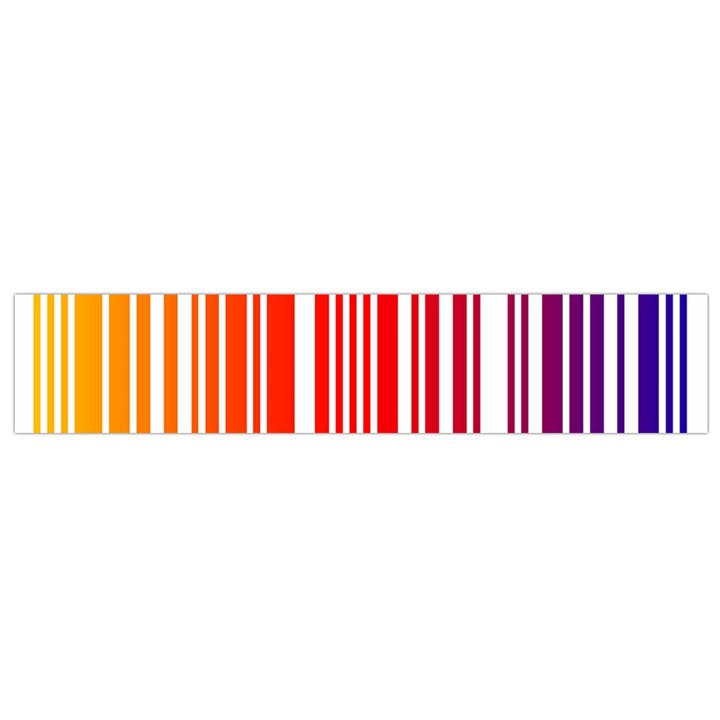 Colorful Gradient Barcode Small Flano Scarf