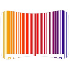 Colorful Gradient Barcode Velour Seat Head Rest Cushion by Sudhe