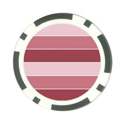 Striped Shapes Wide Stripes Horizontal Geometric Poker Chip Card Guard by Sudhe