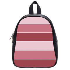 Striped Shapes Wide Stripes Horizontal Geometric School Bag (small) by Sudhe