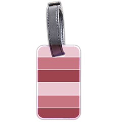 Striped Shapes Wide Stripes Horizontal Geometric Luggage Tags (two Sides) by Sudhe