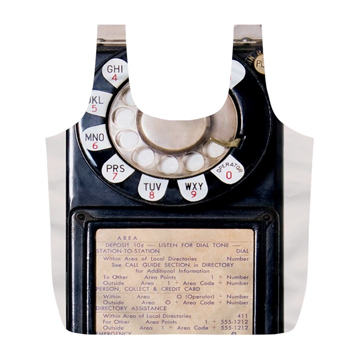 Vintage Payphone Full Print Recycle Bag (L)