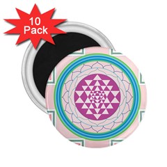 Mandala Design Arts Indian 2 25  Magnets (10 Pack)  by Sudhe