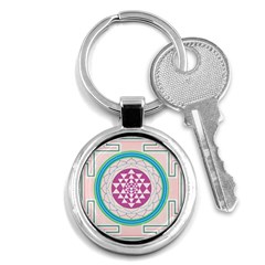 Mandala Design Arts Indian Key Chains (round)  by Sudhe