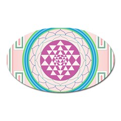 Mandala Design Arts Indian Oval Magnet by Sudhe