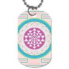 Mandala Design Arts Indian Dog Tag (two Sides) by Sudhe