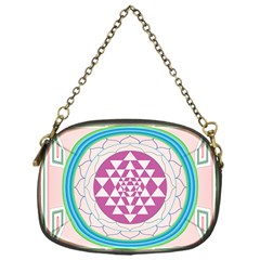 Mandala Design Arts Indian Chain Purse (one Side) by Sudhe