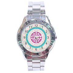 Mandala Design Arts Indian Stainless Steel Analogue Watch by Sudhe