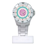 Mandala Design Arts Indian Plastic Nurses Watch Front