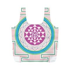 Mandala Design Arts Indian Full Print Recycle Bag (m) by Sudhe