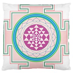 Mandala Design Arts Indian Standard Flano Cushion Case (two Sides) by Sudhe