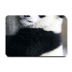 Panda Bear Sleeping Small Doormat  by Sudhe