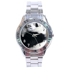 Panda Bear Sleeping Stainless Steel Analogue Watch by Sudhe