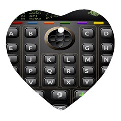 Scientific Solar Calculator Heart Ornament (two Sides) by Sudhe