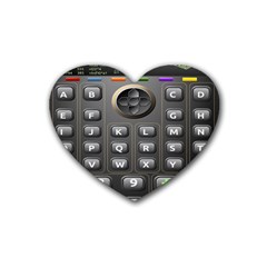 Scientific Solar Calculator Rubber Coaster (heart)  by Sudhe