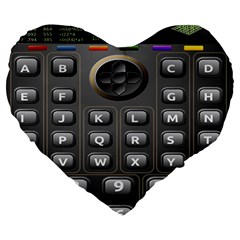 Scientific Solar Calculator Large 19  Premium Heart Shape Cushions by Sudhe